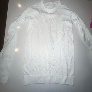 White lululemon long sleeve top size 2
